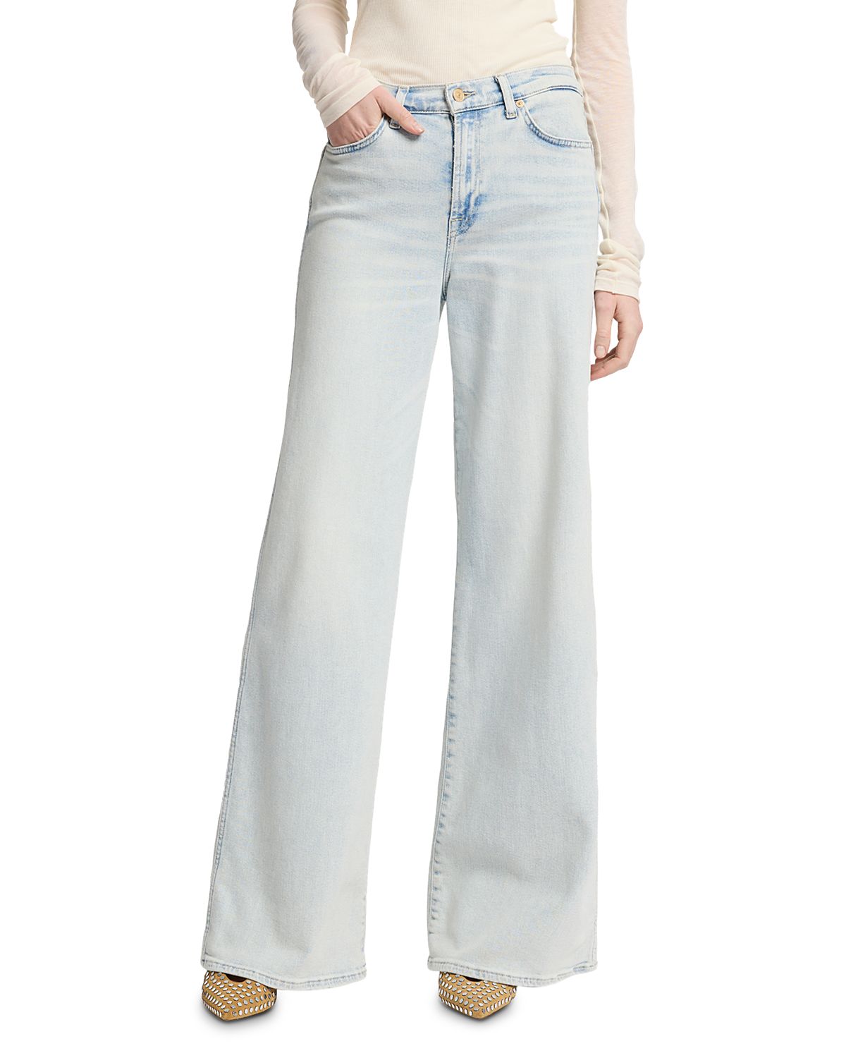 7 For All Mankind Lotta Wide Leg Jeans