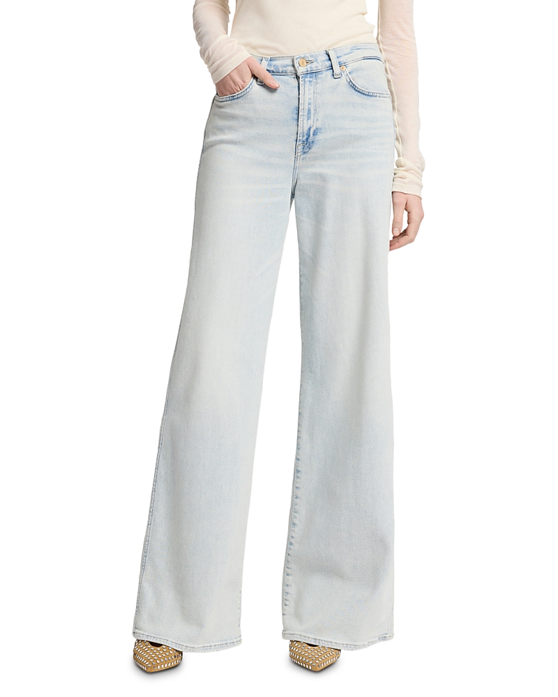 7 For All Mankind Lotta Wide Leg Jeans in Amuse Me · 28