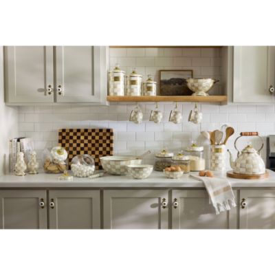 Mocha Check Extra Large Everyday Bowl 