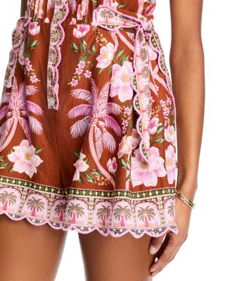 Palm Dream Pleated Romper