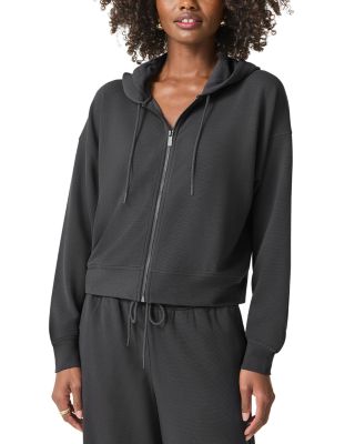 Splendid - Waffle Knit Scuba Zip Up Hoodie