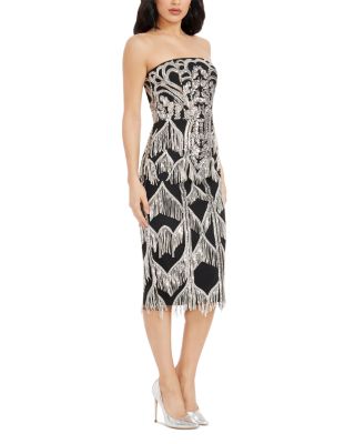 Viviana Fringe Trim Dress