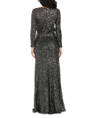 Mischa Sequin Long Sleeve Mermaid Gown