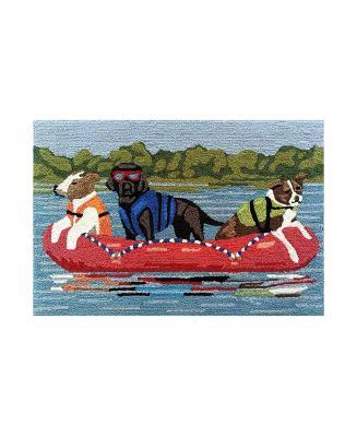 Liora Manne Frontporch Rafting Dogs Area Rug, 2' x 3' | Bloomingdale's