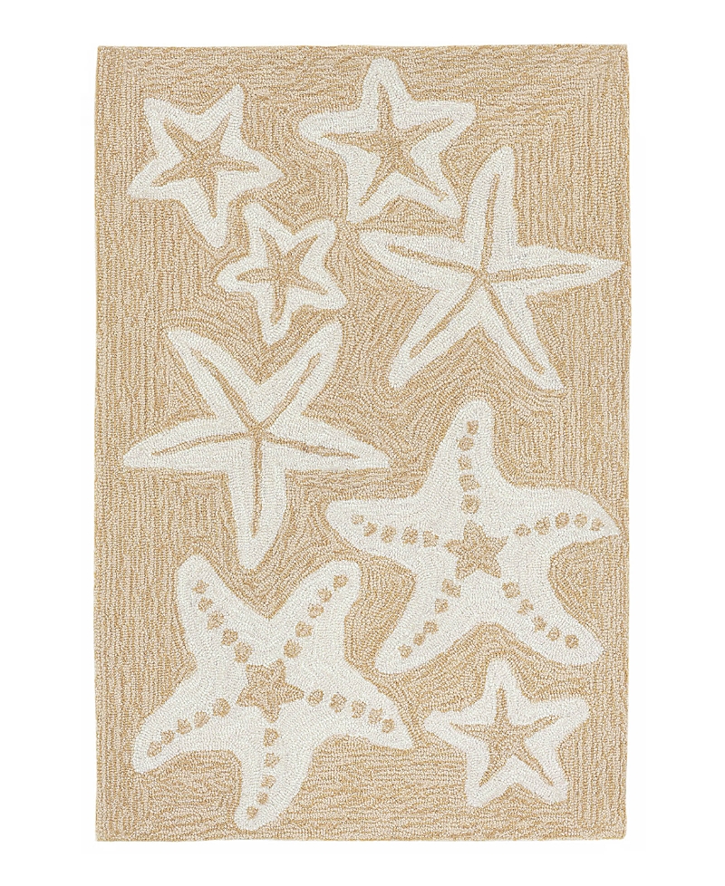 Liora Manne Capri Starfish Area Rug, 1'8 X 2'6 In Neutral