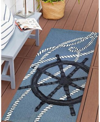 Liora Manne Frontporch Captain's Wheel Runner Area Rug, 2' x 5'