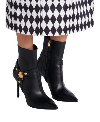Women's Heeled Calfskin Eva Ankle Boots