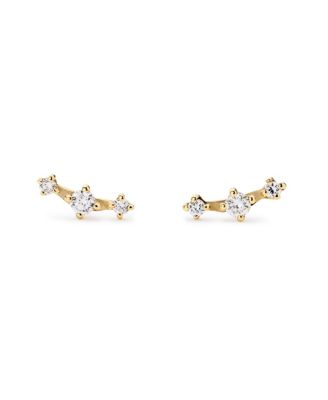 Ana Luisa - Gold Triple Diamond Studs