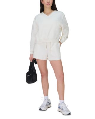 Revive Crop V Neck Sweatshirt