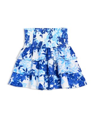 Girls' Smocked Waist Ruffled Mini Skirt, Big Kid - Exclusive