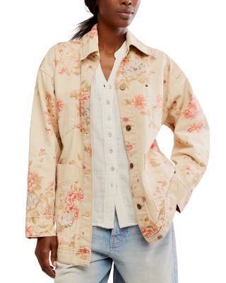 Avery Printed Denim Jacket
