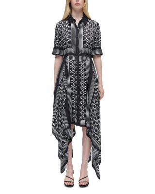 SIMKHAI - Abrielle Handkerchief Midi Dress