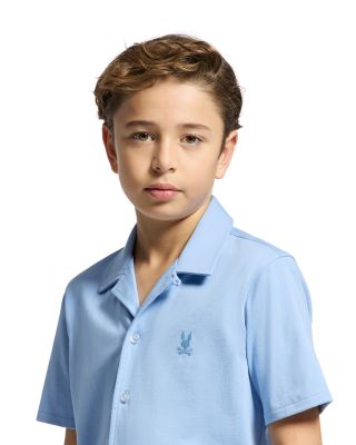 Unisex Bryan Camp Collar Short Sleeve Shirt - Little Kid, Big Kid