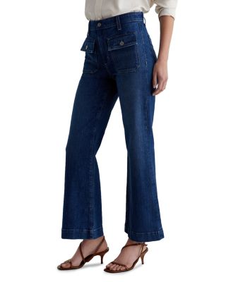 Bonnie Mid Rise Flare Leg Jeans in Shallow