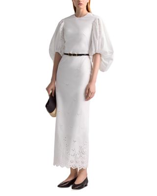 Danielle Eyelet Balloon Sleeve Dress