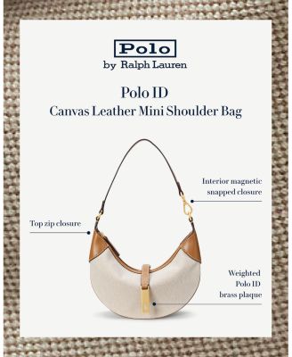 Polo Ralph Lauren Polo ID Mini Canvas & Leather Shoulder Bag