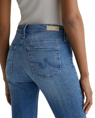 Farrah Mid Rise Boot Crop Jeans in Iris