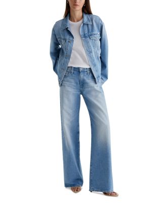 Adria Low Rise Wide Leg Jeans in Siren