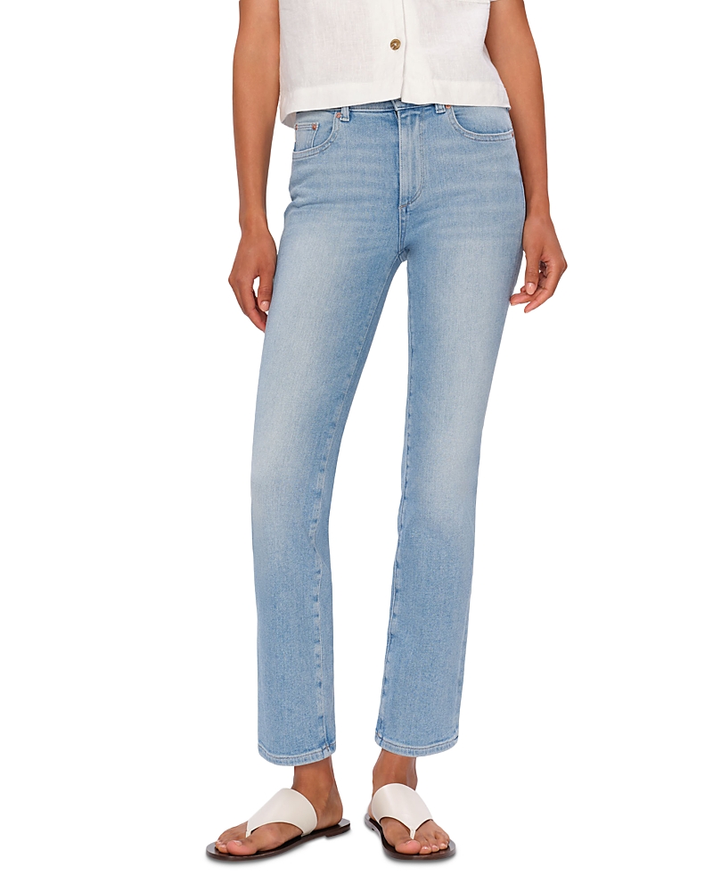 DL1961 Mara Straight Mid Rise Instasculpt Ankle Jeans in Atlantic