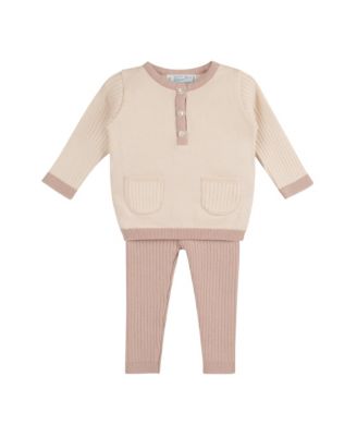 Unisex Henley Knit Set - Baby, Little Kid