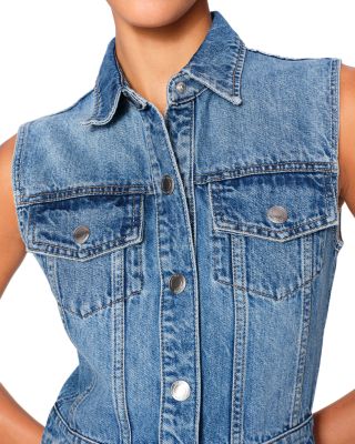 Denim Vest Midi Dress
