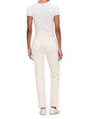 Halle High Rise Straight Leg Instasculpt Jeans in Ecru
