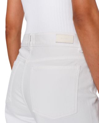 Hepburn Mid Rise Wide Leg Jeans in White