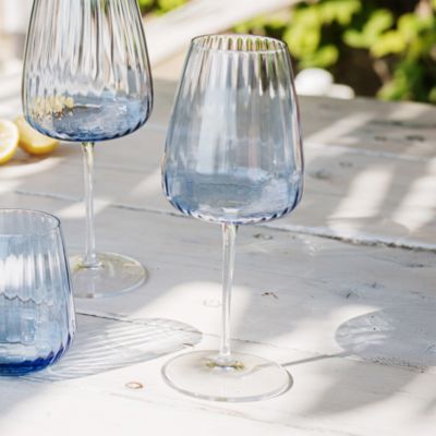 Francesca Amber Water Glass