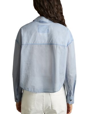 Denim Print Button Up Shirt