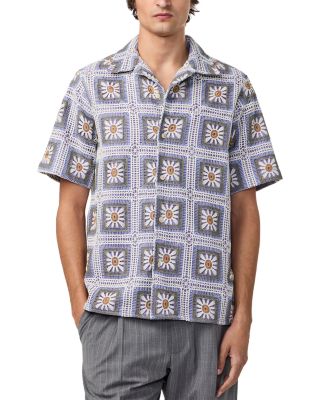 NN07 - Julio Cotton Floral Crochet Shirt