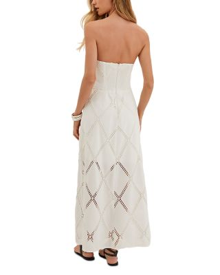 Eyelet Zhen Long Swim Cover-Up Dress