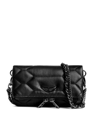 Zadig & Voltaire Rock XL Mat Scale Clutch- Flash