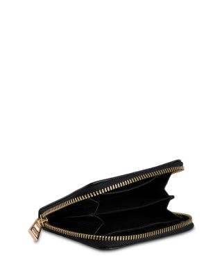 Mini Grained Leather Zip Wallet