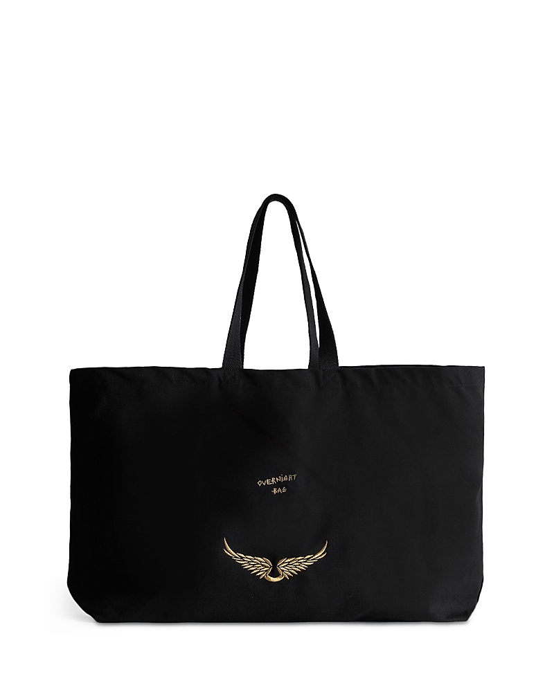 Zadig & Voltaire Vice Overnight Tote Bag In Noir