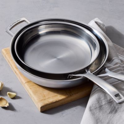 Classic Stainless Steel 2 Piece Frypan Set