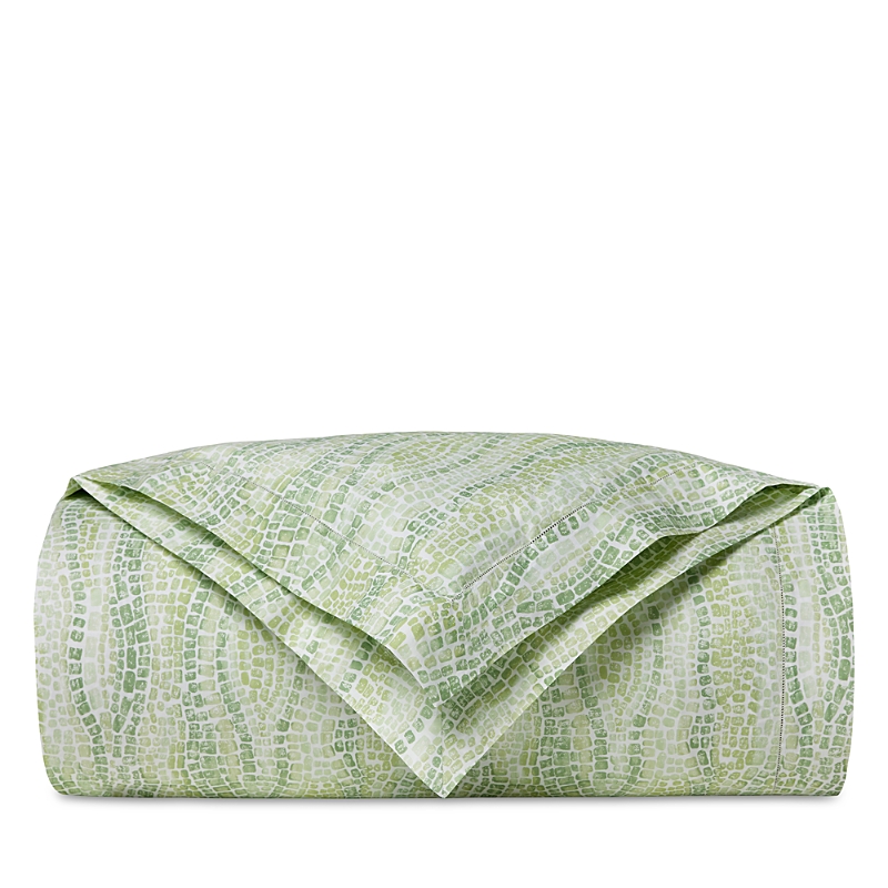 Sferra X Scalamandre Cobblestones Duvet Cover, Full Queen In Willow