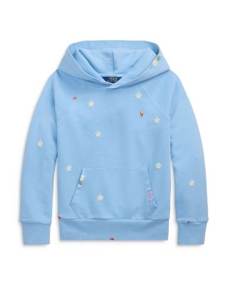 Ralph Lauren - Girls' Floral Cotton Terry Hoodie - Big Kid