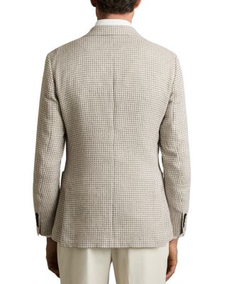Slim Fit Dogtooth Check Blazer
