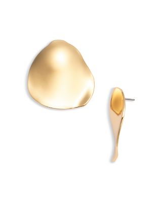 Sculptural Drop Earrings in Gold Tone - Exclusive