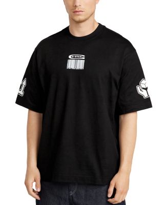 Boxy Fit Barcode Graphic Tee 