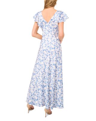 Short Sleeve V Neck Slip Dress