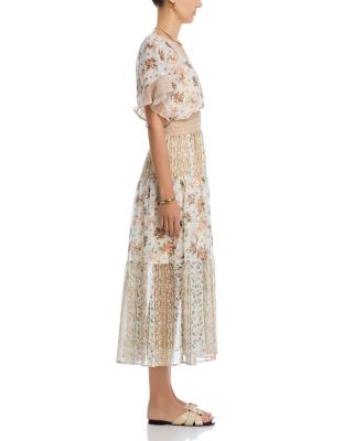 Kimono Short Sleeve Midi Dress