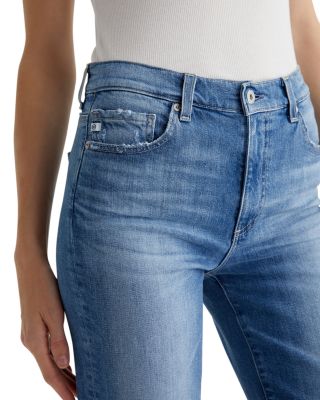 Brinley Mid Rise Straight Leg Jeans in Iris