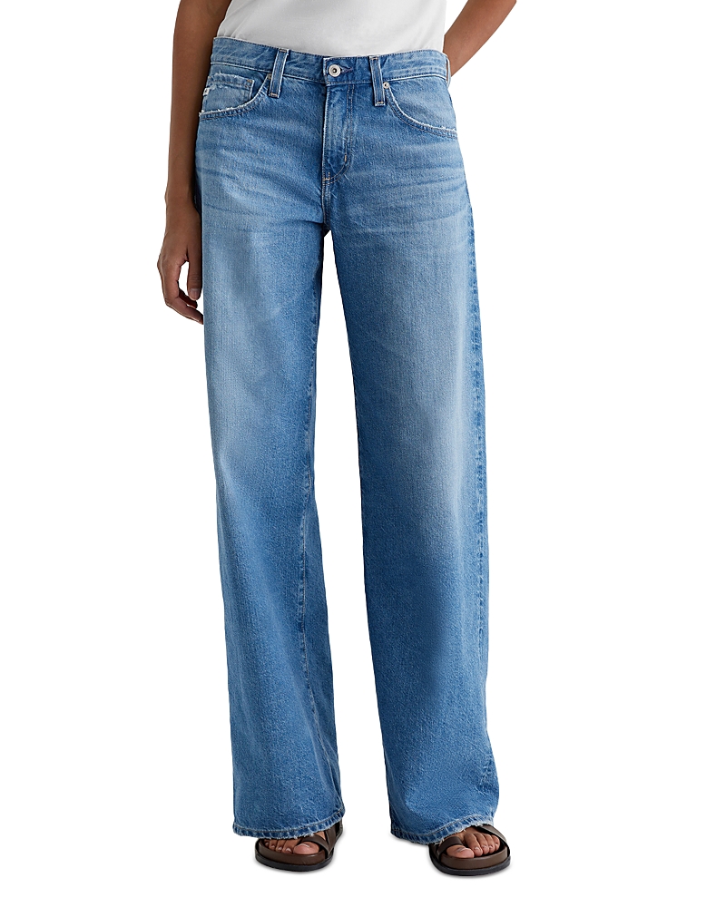 Ag Adria Low Rise Bgy Wide Leg Jeans In Flashback