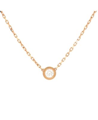 Pre-Owned Cartier - Large D'Amour Pendant Necklace 18K Rose Gold with Diamond