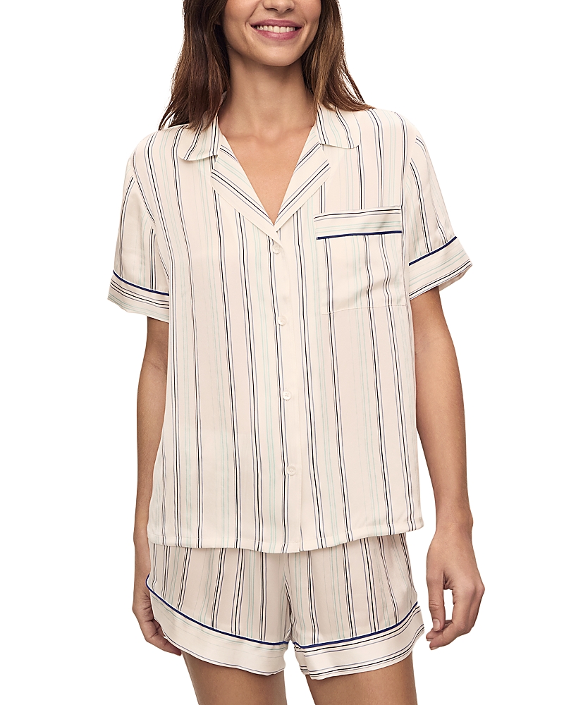 Eberjey Inez Printed Washable Silk Short Pajama Set