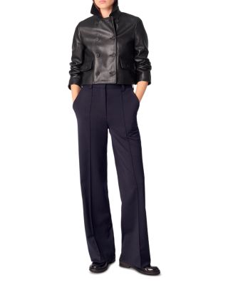Pintucked Suit Trousers