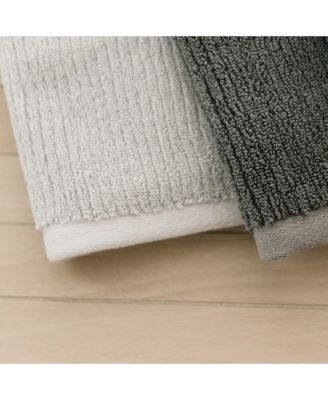 Ribbed Terry Washcloths, Set of 4