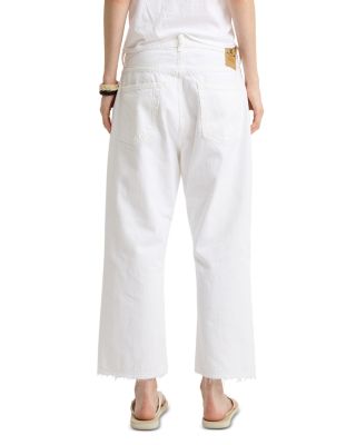 Haisley Slouch Boyfriend Jeans in White Wash