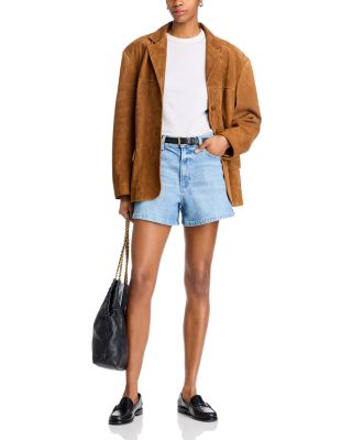 Dani High Rise Denim Shorts in Aniyah Distressed